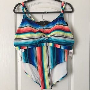 Forever21 Multicolored Top and Bottom Swimwear